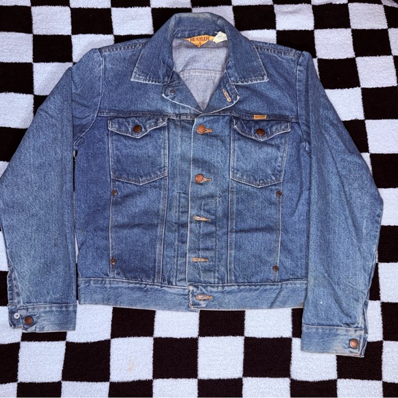 Rustler Other - Vintage Blue Denim Jacket - Men’s Classic Trucker
